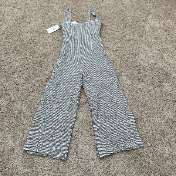 NEW Zara Striped Jumpsuit Size Small - Picture 2 of 7